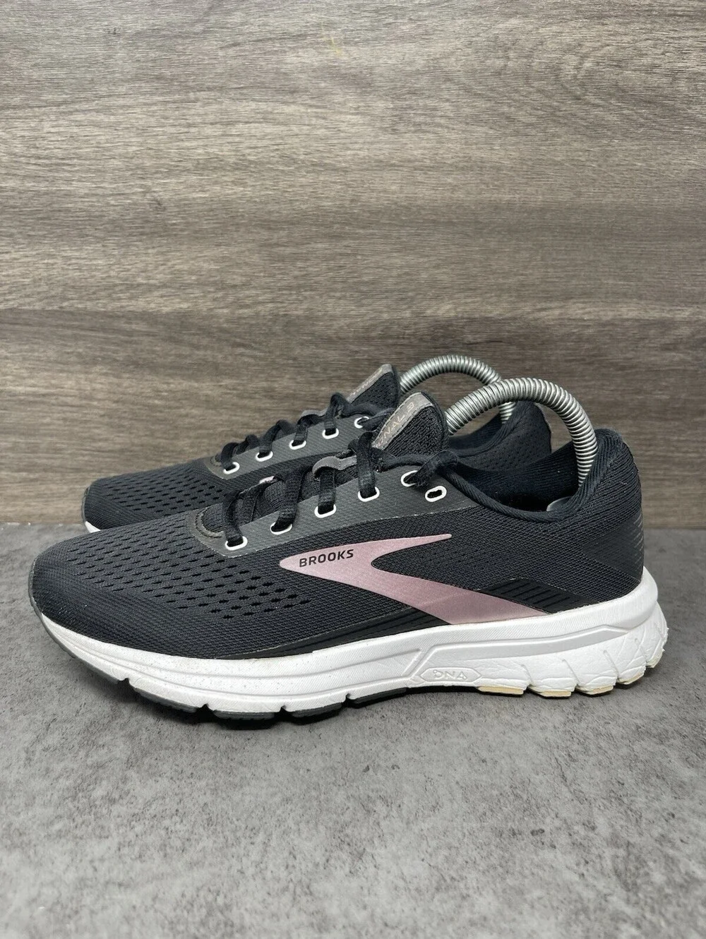 Brooks Signal 3 Black Pink Size 8 Womens Running Walking Athletic Shoes Sneakers